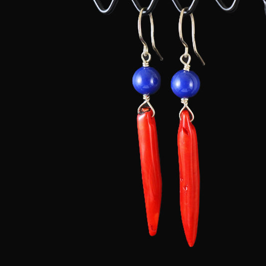 coral earrings