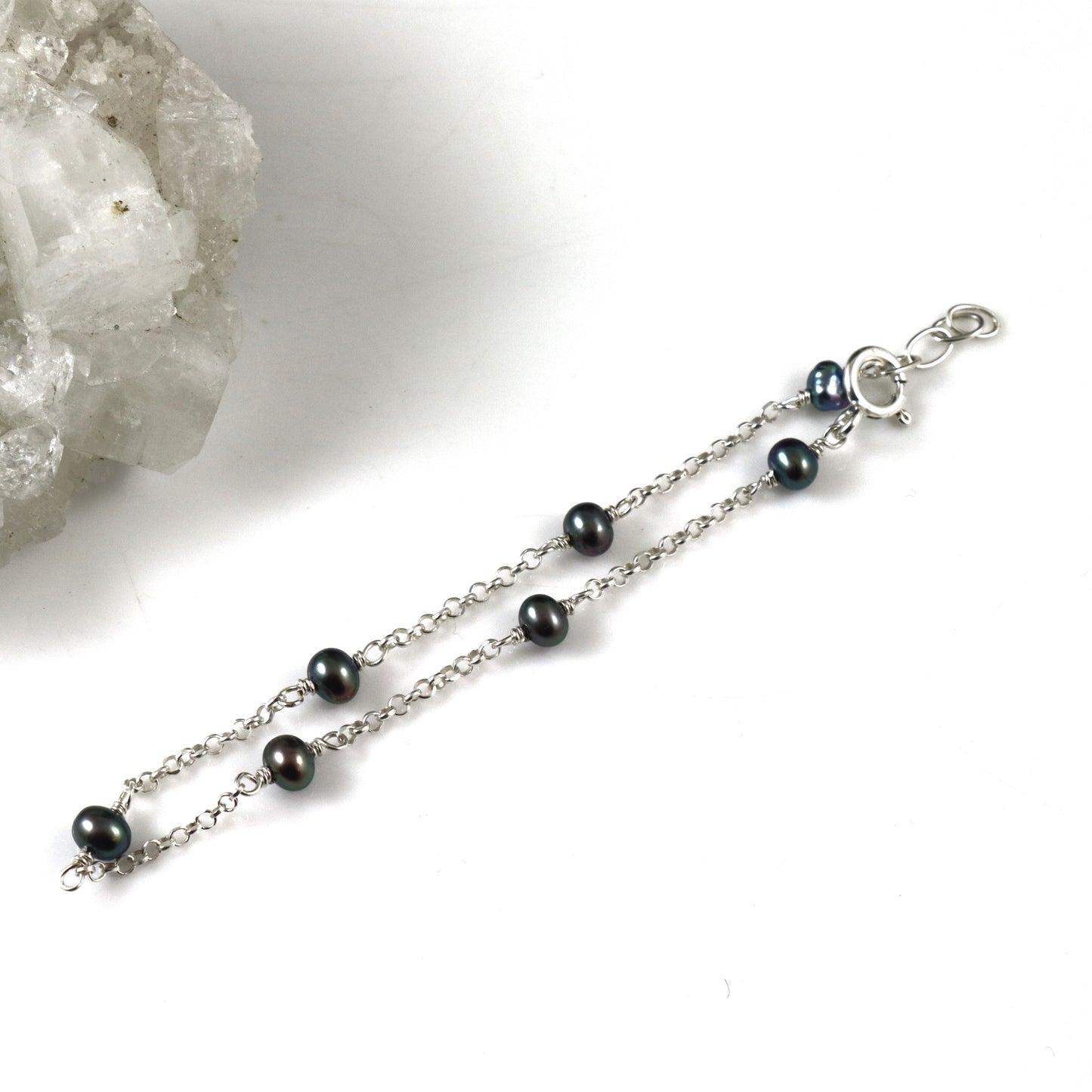 Grey Freshwater Pearl Bracelet - Karen Morrison Jewellery