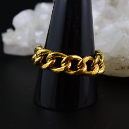 Gold Chain Ring