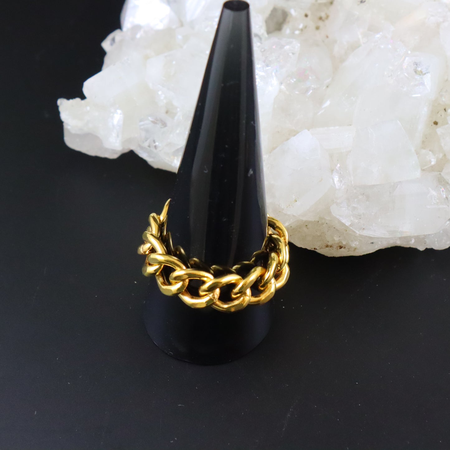 Gold Chain Ring