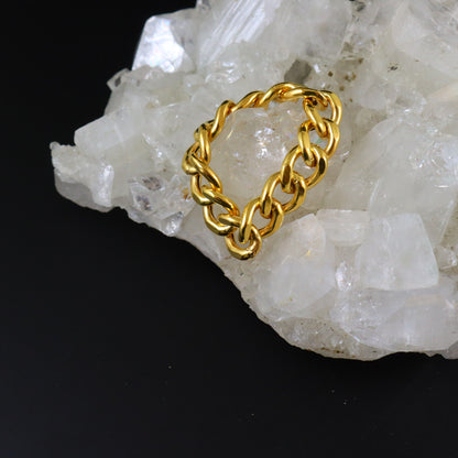 Gold Chain Ring