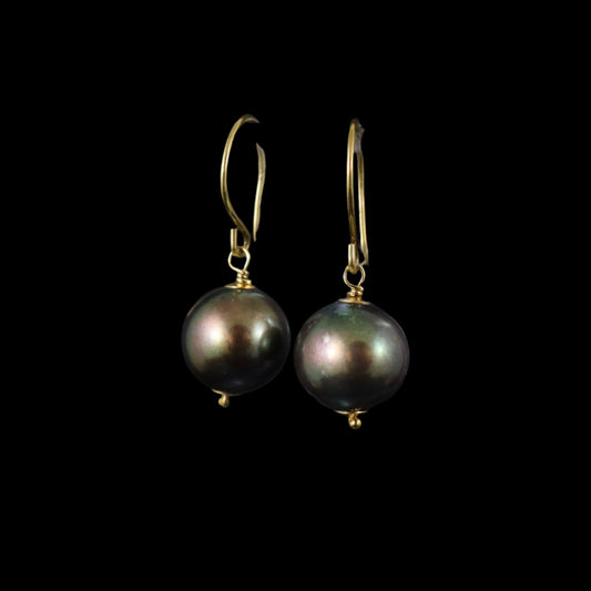 9ct Gold and Pearl Earrings - Karen Morrison Jewellery