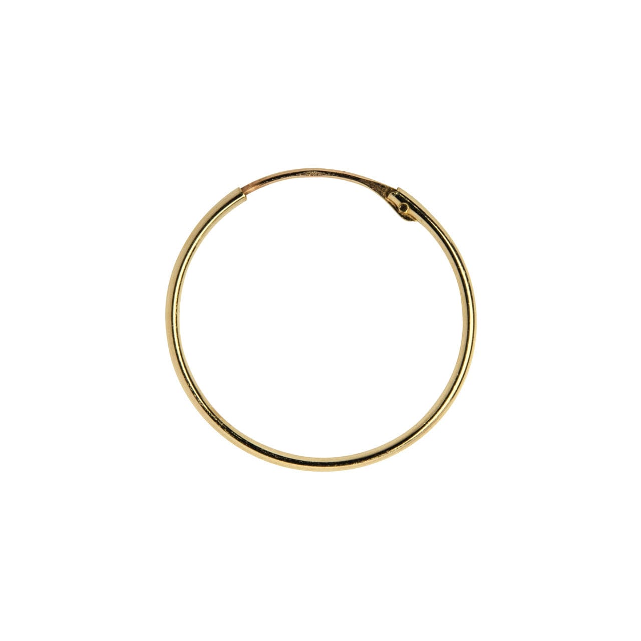 9 ct yellow gold hoop earrings - 