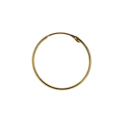 9 ct yellow gold hoop earrings - 