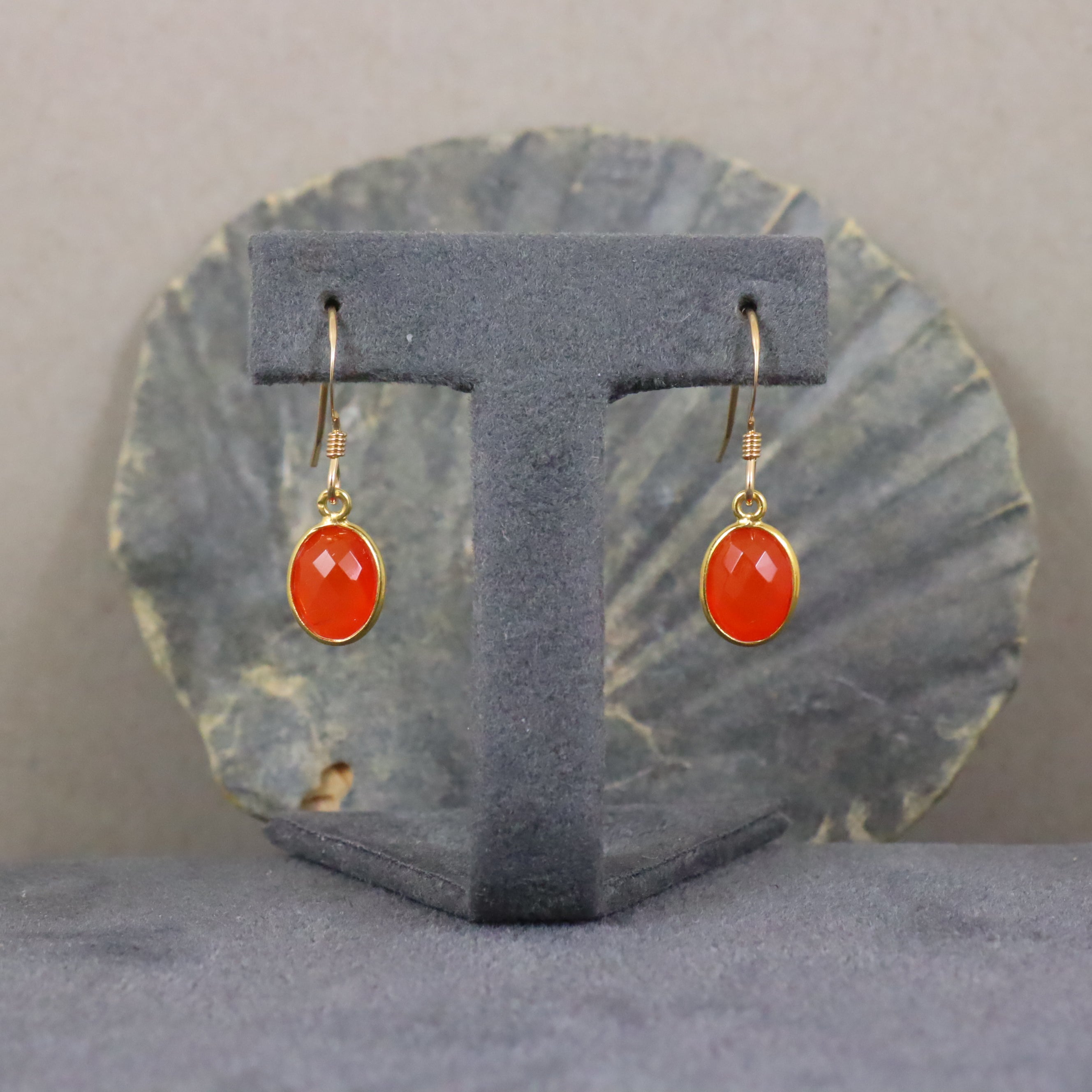 Carnelian earrings on sale